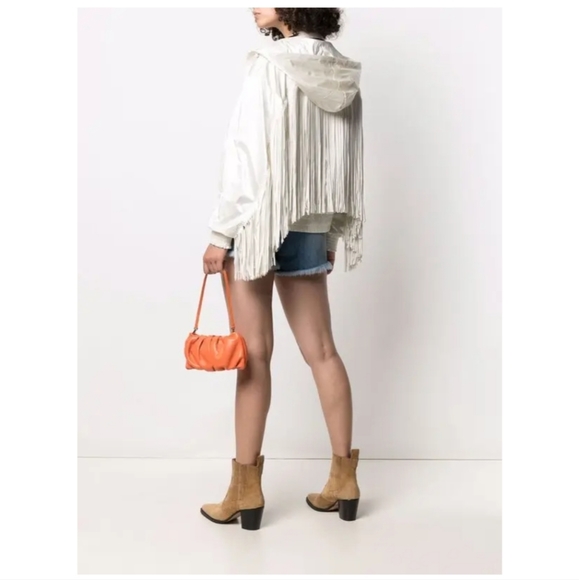 Pinko Jackets & Blazers - Pinko Siberiano Fringe windbreaker jacket in off-white Size M!